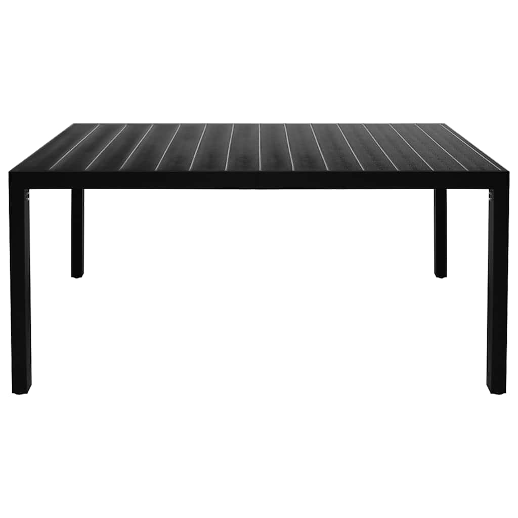 Ensemble à manger de jardin 7 pcs noir et marron - XIOS