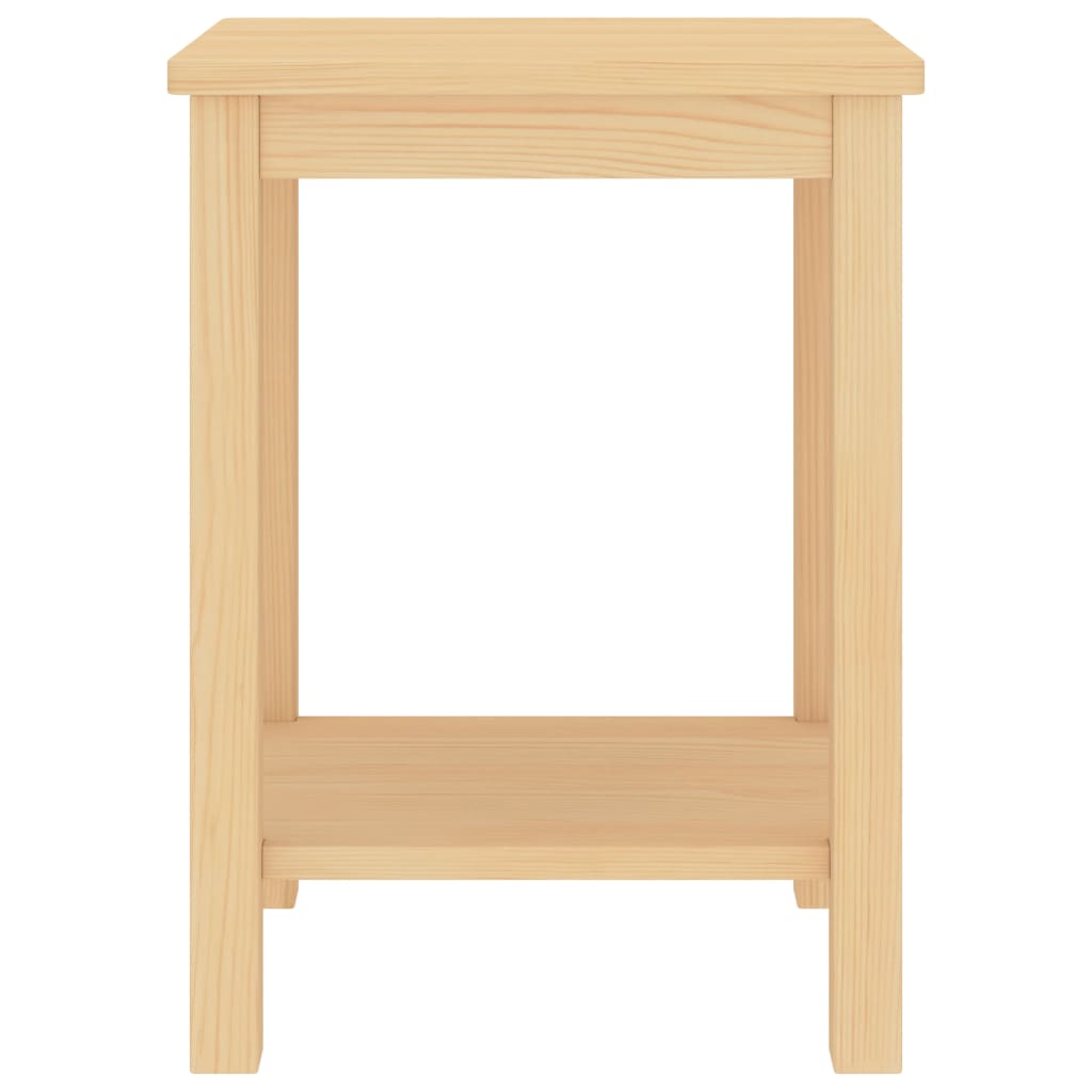 Table de chevet naturel 35x30x47 cm bois de pin massif