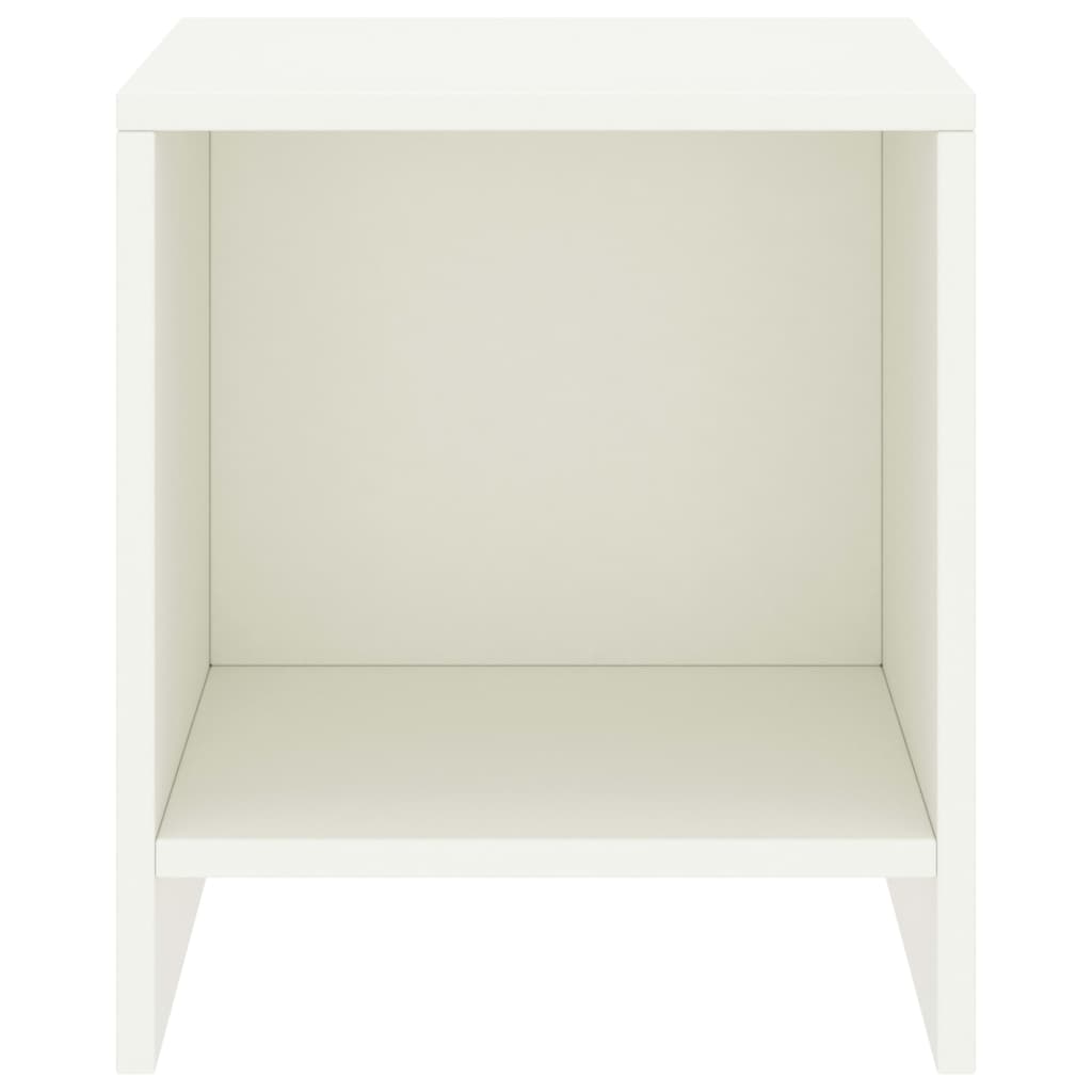 Table de chevet Blanc 35x30x40 cm Bois de pin massif - XIOS