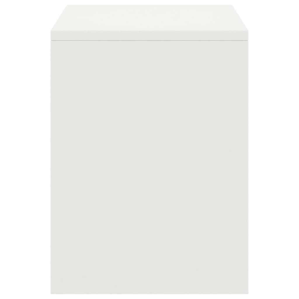 Table de chevet Blanc 35x30x40 cm Bois de pin massif - XIOS