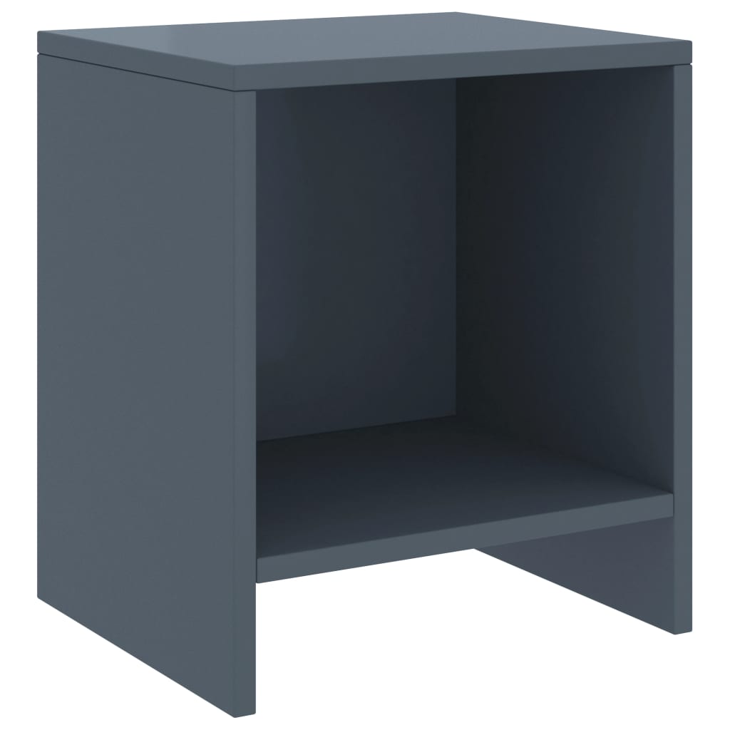 Table de chevet Gris clair 35x30x40 cm Bois de pin massif - XIOS