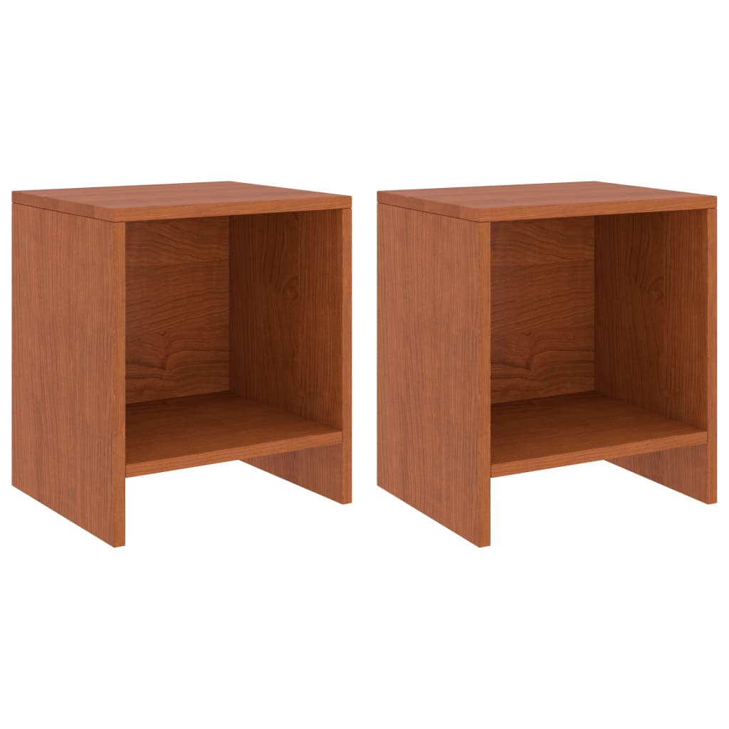 Tables de chevet 2pcs Marron miel 35x30x40cm Bois de pin massif - XIOS