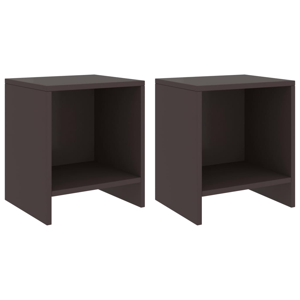 Tables de chevet 2 pcs Marron foncé 35x30x40 cm Bois de pin - XIOS