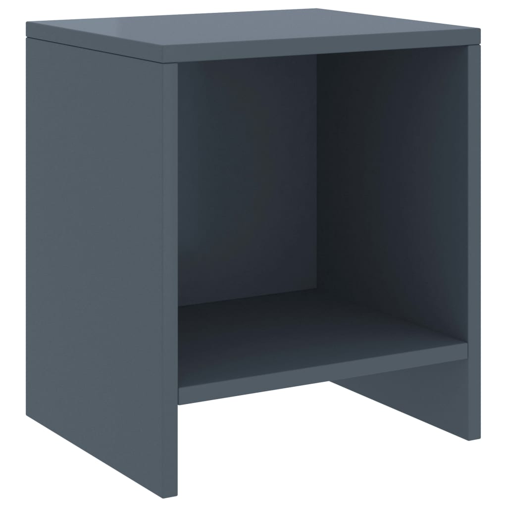 Tables de chevet 2 pcs Gris clair 35x30x40cm Bois de pin massif - XIOS