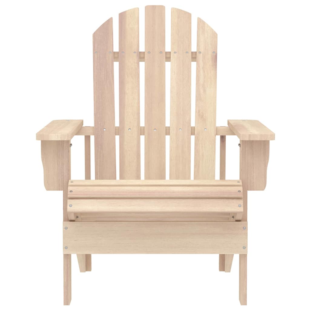Chaise de jardin Adirondack avec table Bois de sapin massif