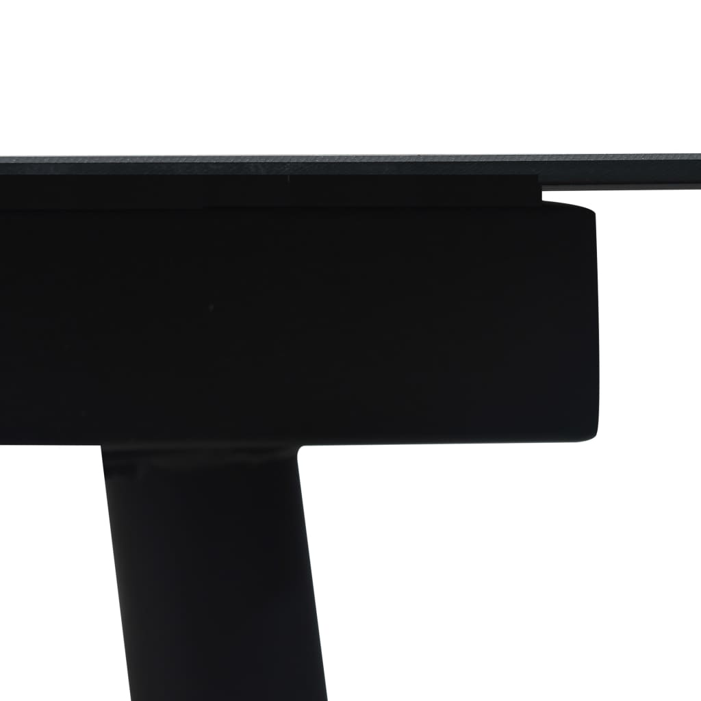 Ensemble à manger d'extérieur 5 pcs Rotin PVC Noir