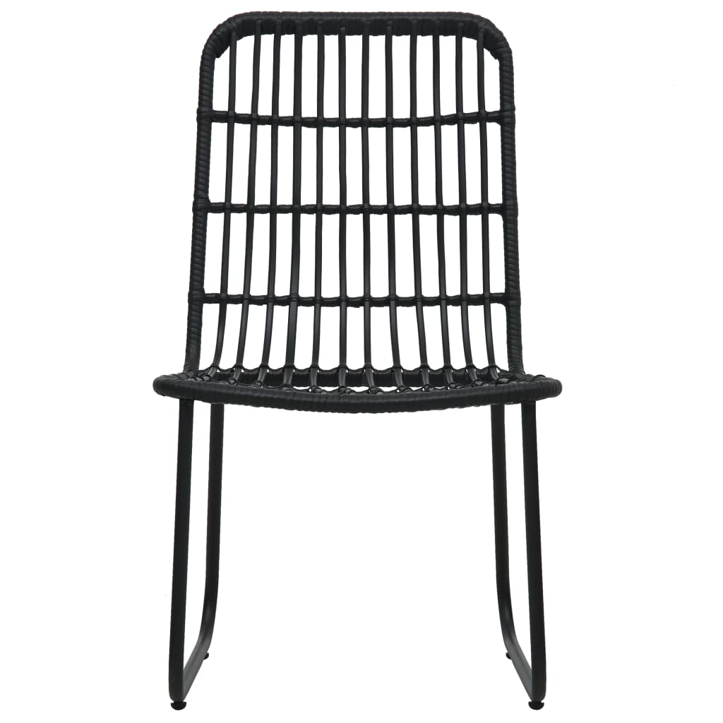 Ensemble à manger d'extérieur 9 pcs résine tressée et verre