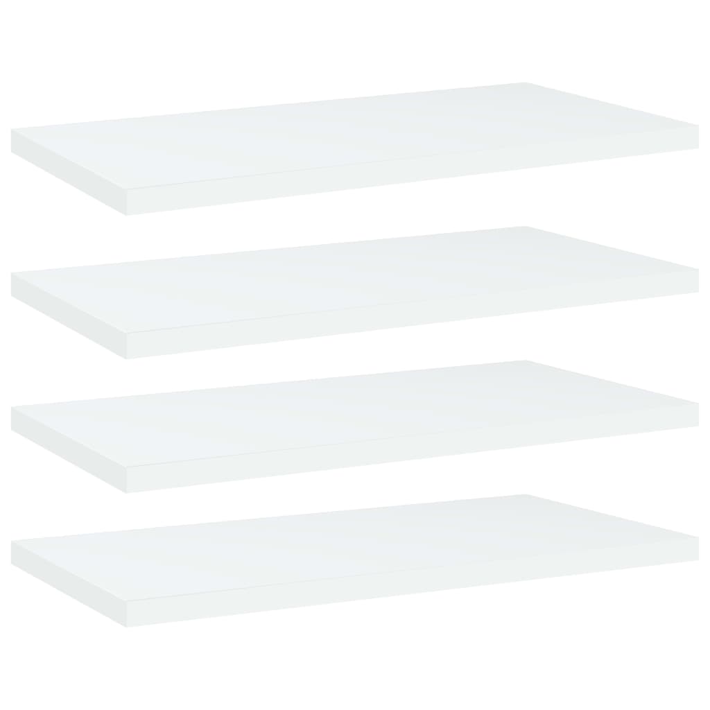 Panneaux de bibliothèque 4 pcs blanc bois d’ingénierie - XIOS