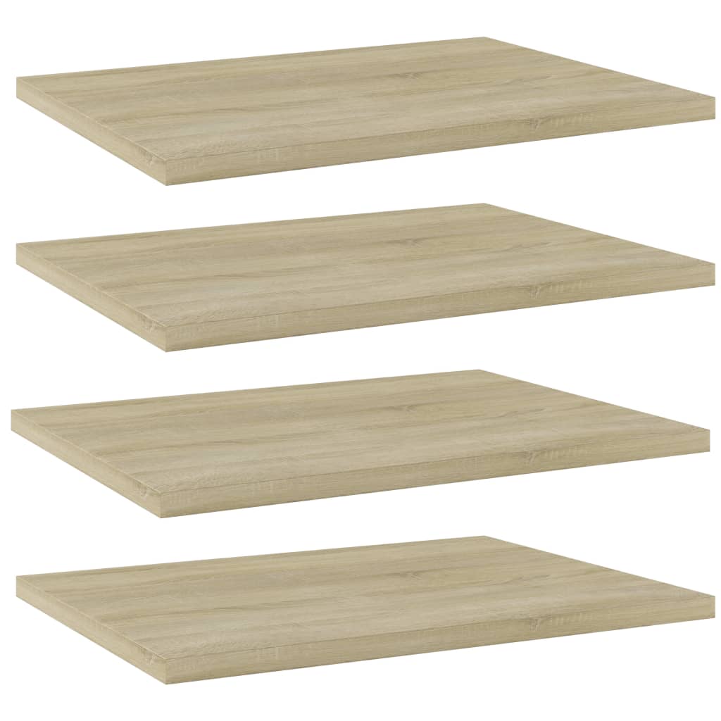 Panneau de bibliothèque 4 pcs chêne sonoma bois d’ingénierie - XIOS