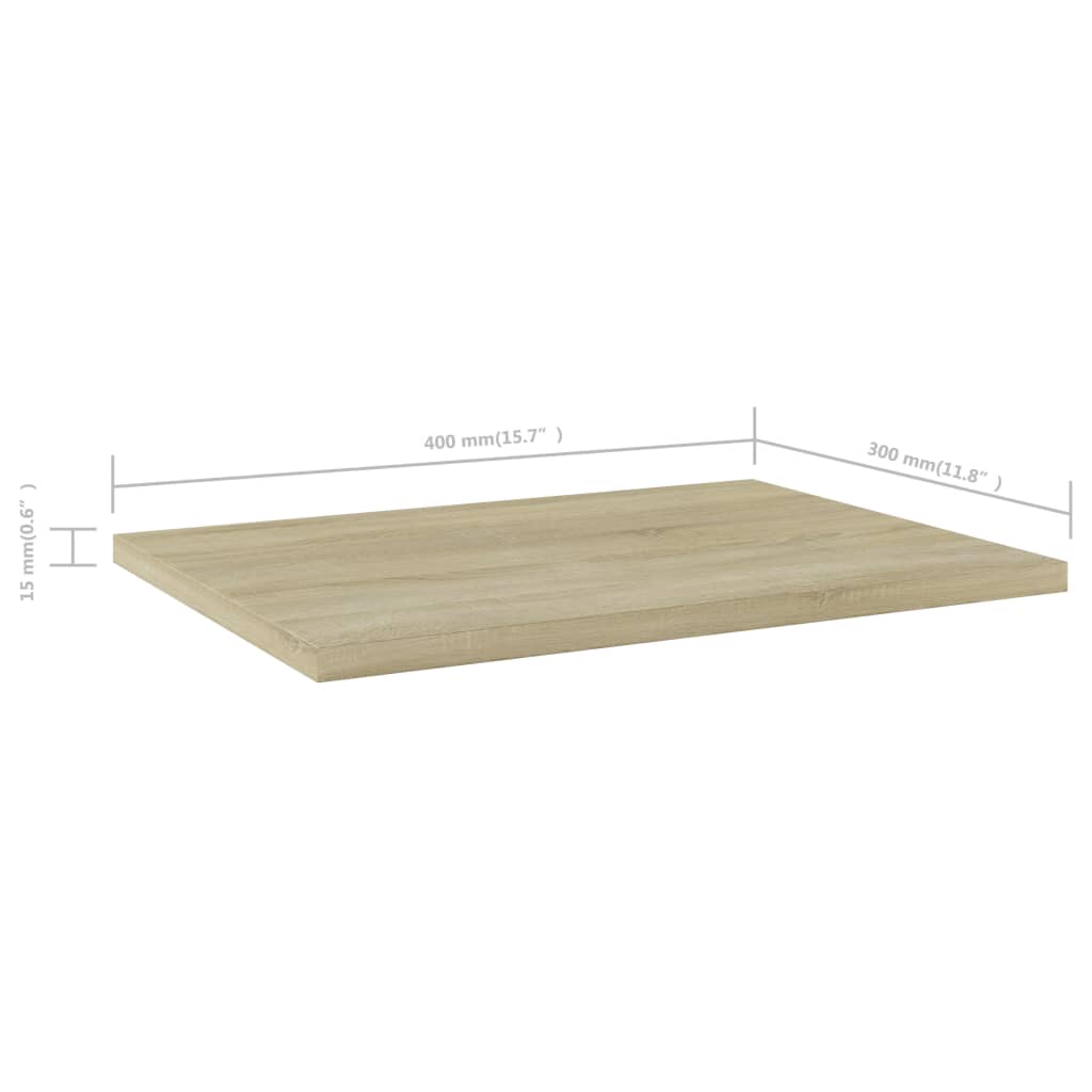 Panneau de bibliothèque 4 pcs chêne sonoma bois d’ingénierie - XIOS