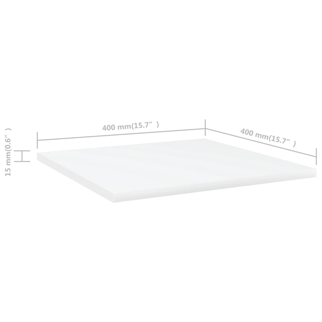 Panneaux de bibliothèque 4 pcs blanc bois d’ingénierie - XIOS