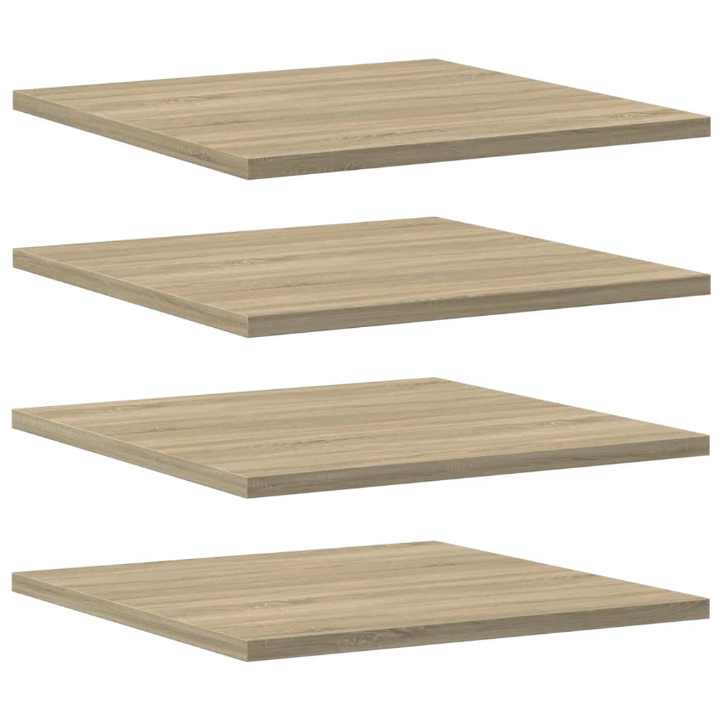 Panneau de bibliothèque 4pcs Chêne sonoma 40x40x1,5cm Aggloméré - XIOS