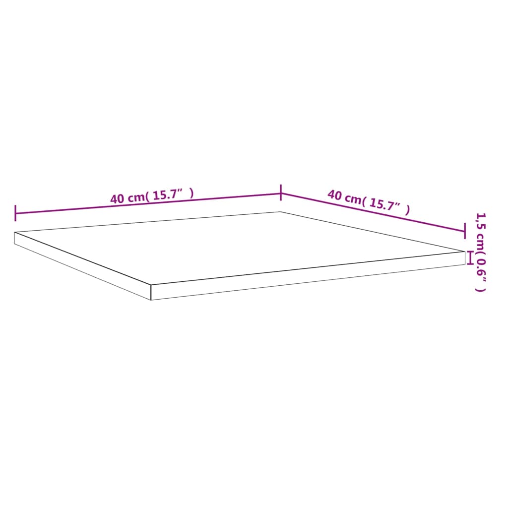 Panneau de bibliothèque 4pcs Chêne sonoma 40x40x1,5cm Aggloméré - XIOS