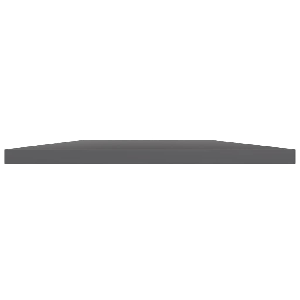 Panneaux de bibliothèque 8 pcs gris brillant bois d’ingénierie - XIOS