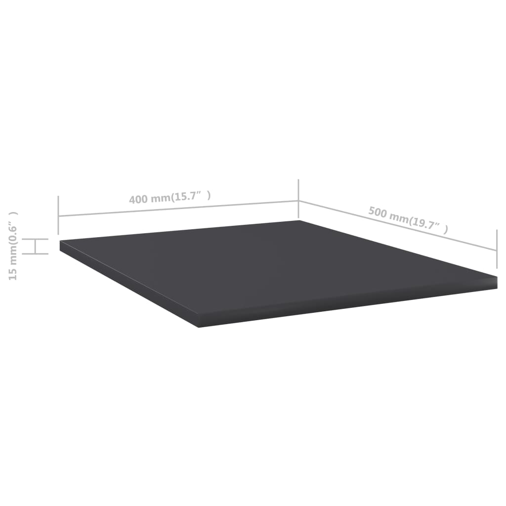 Panneaux de bibliothèque 8 pcs gris bois d’ingénierie - XIOS