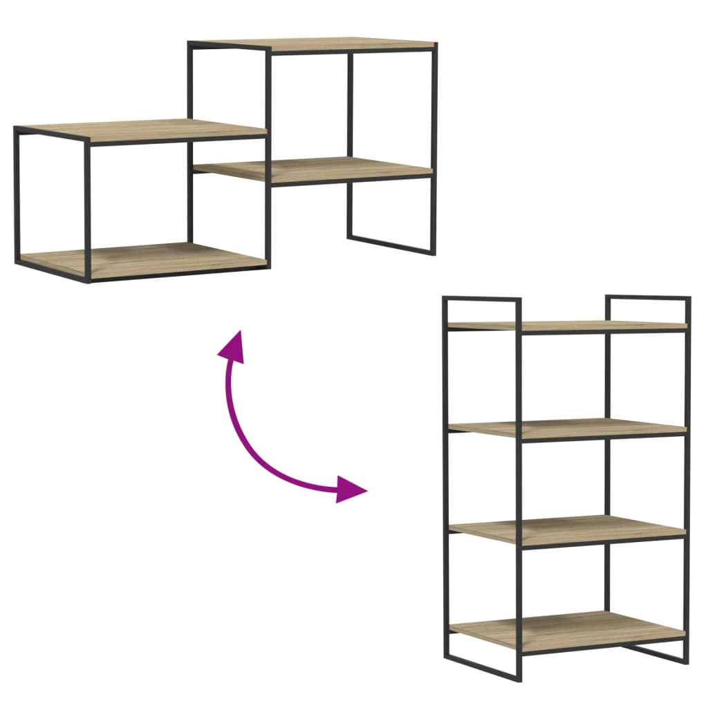Panneau de bibliothèque 8pcs Chêne sonoma 60x50x1,5cm Aggloméré - XIOS