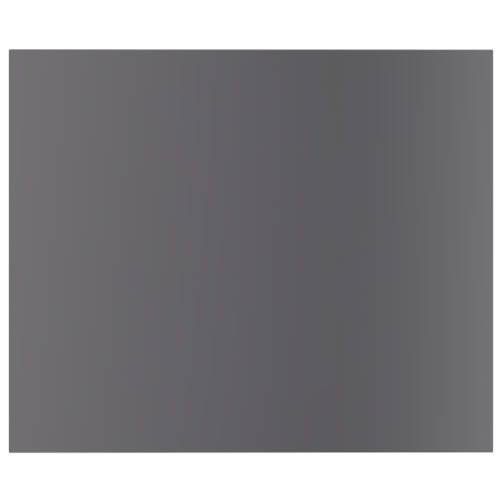 Panneaux de bibliothèque 8 pcs gris brillant bois d’ingénierie - XIOS