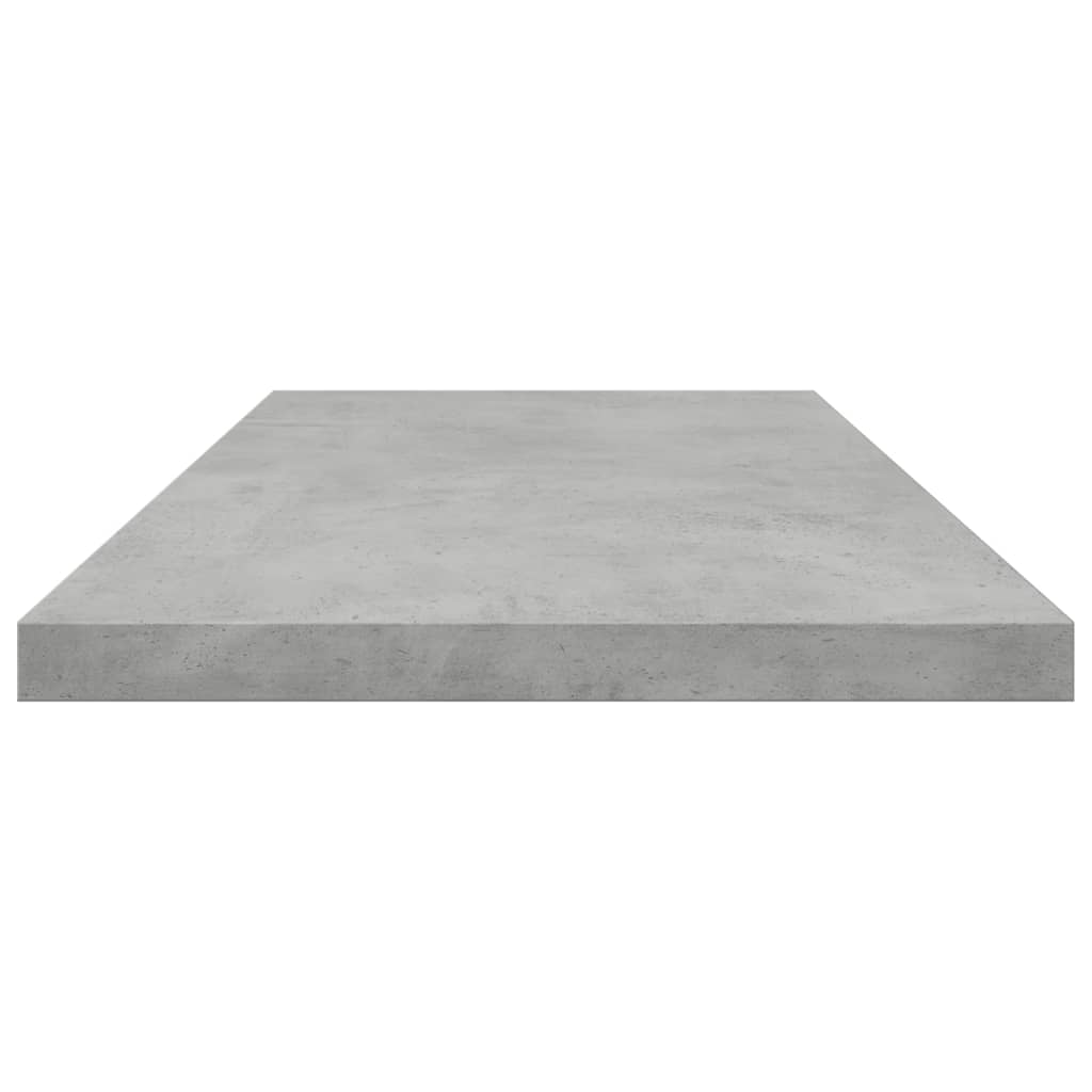 Panneaux de bibliothèque 4 pcs Gris béton 80x20x1,5cm Aggloméré
