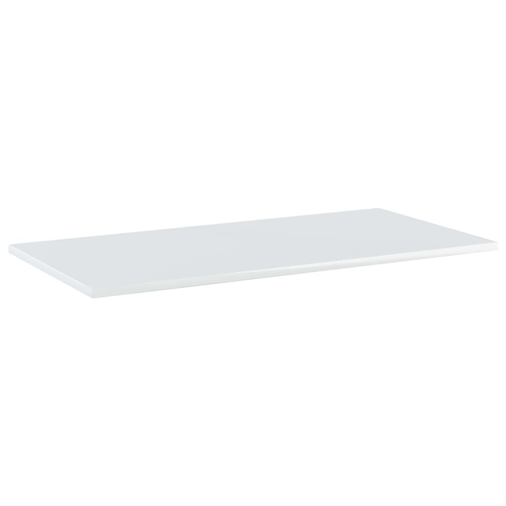 Panneaux bibliothèque 8pcs Blanc brillant 80x40x1,5cm Aggloméré - XIOS