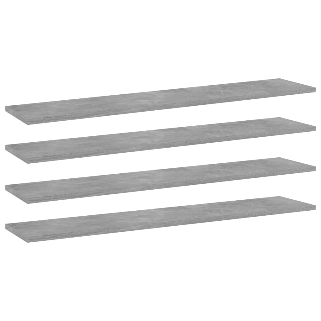 Panneaux de bibliothèque 4 pcs gris béton bois d’ingénierie - XIOS