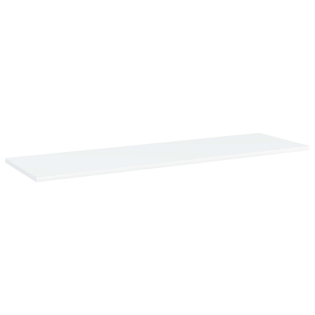 Panneaux de bibliothèque 8 pcs Blanc 100x30x1,5 cm Aggloméré