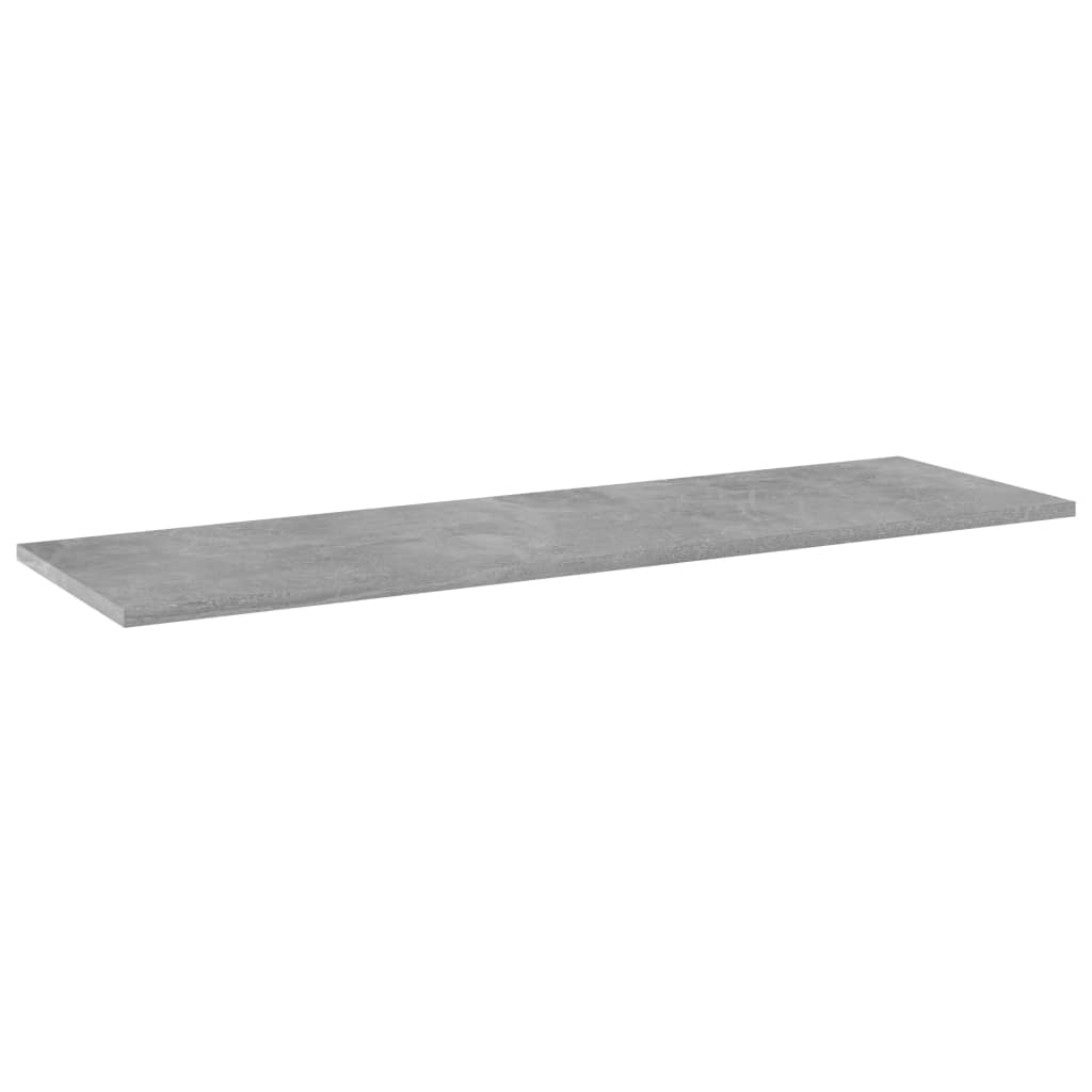 Panneaux de bibliothèque 8pcs Gris béton 100x30x1,5cm Aggloméré
