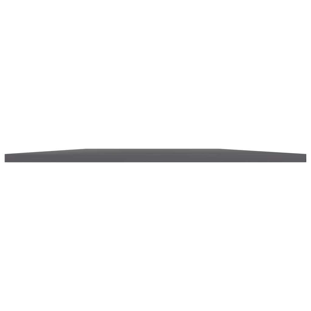 Panneaux bibliothèque 4pcs Gris brillant 100x50x1,5cm Aggloméré