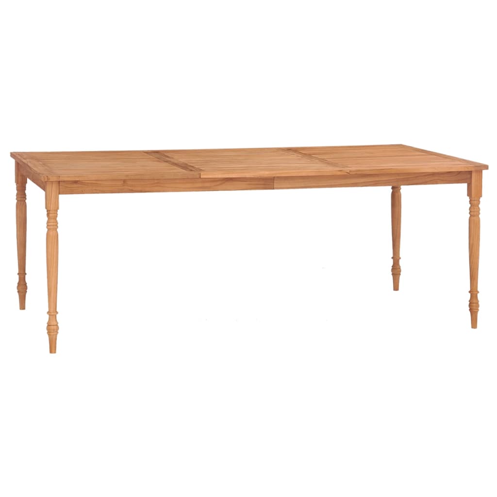 Table Batavia 200x100x75 cm Bois de teck massif