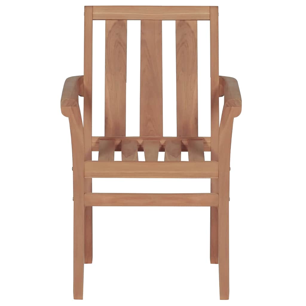 Chaises de jardin lot de 2 et coussins anthracite Bois de teck Chaises de jardin vidaXL
