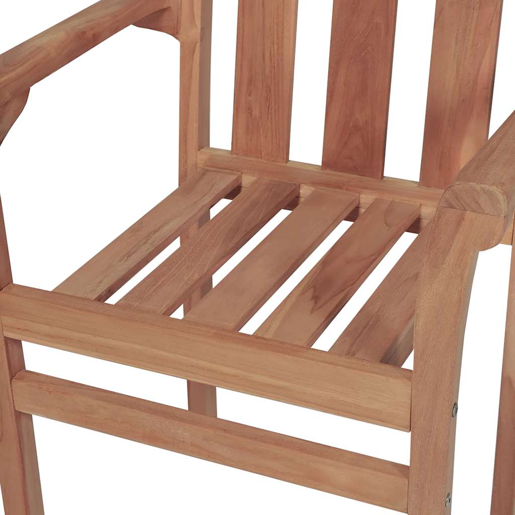 Chaises de jardin lot de 2 et coussins anthracite Bois de teck Chaises de jardin vidaXL