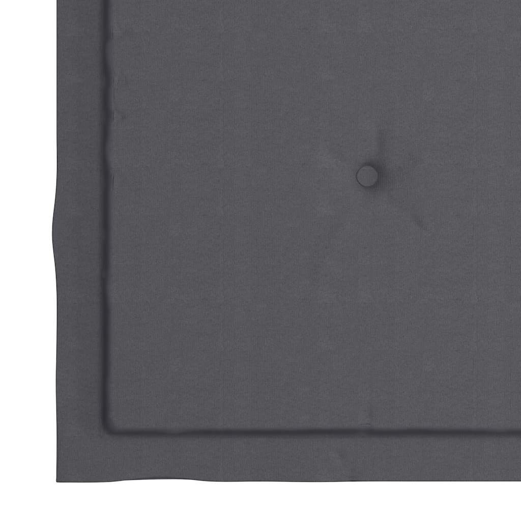 Chaises de jardin lot de 2 et coussins anthracite Bois de teck Chaises de jardin vidaXL