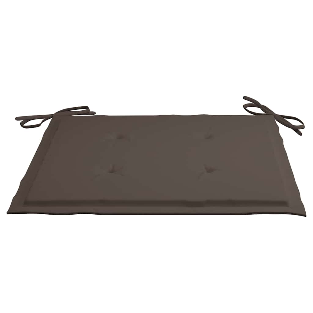 Ensemble à manger d'extérieur pliable avec coussin 3 pcs Teck