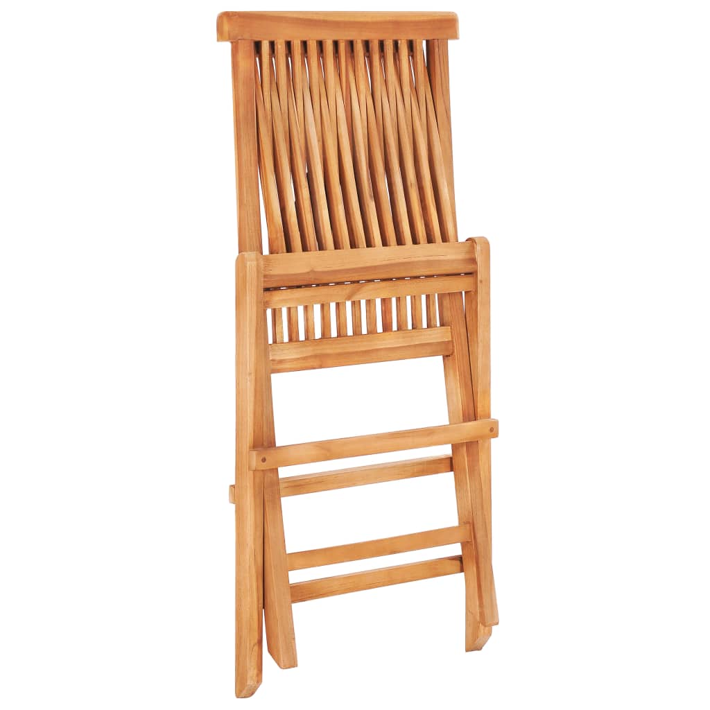 Ensemble de bistro 3 pcs avec coussins vert Bois de teck massif