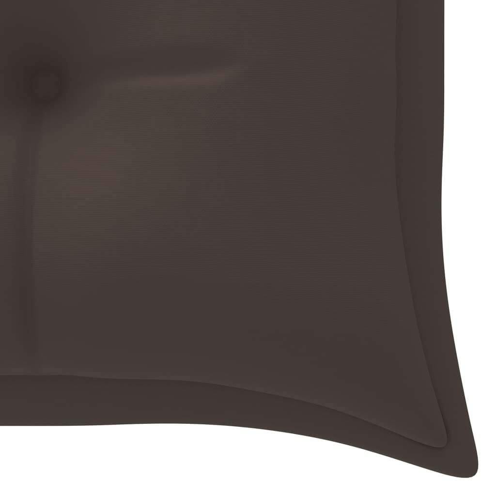 Banc de jardin empilable et coussin 159 cm Bois de teck massif Bancs de jardin vidaXL