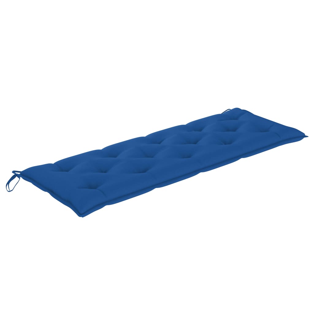 Banc de jardin empilable et coussin 159 cm Bois de teck massif Bancs de jardin vidaXL