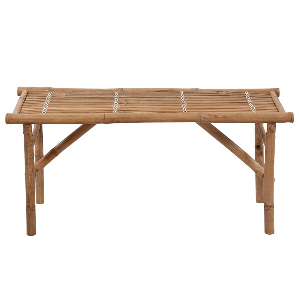 Banc de jardin pliable avec coussin 118 cm Bambou Bancs de jardin vidaXL