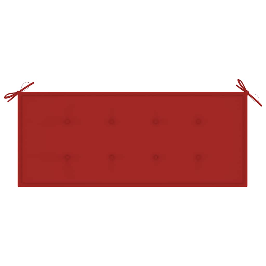 Banc de jardin pliable avec coussin 118 cm Bambou Bancs de jardin vidaXL