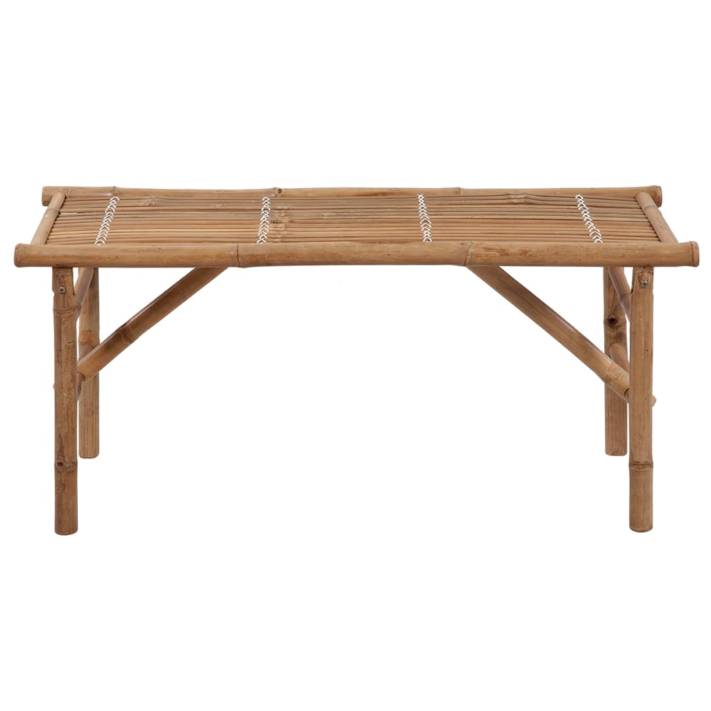 Banc de jardin pliable avec coussin 118 cm Bambou Bancs de jardin vidaXL