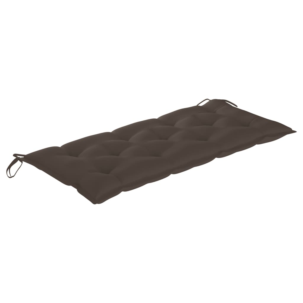 Banc de jardin pliable avec coussin 118 cm Bambou Bancs de jardin vidaXL