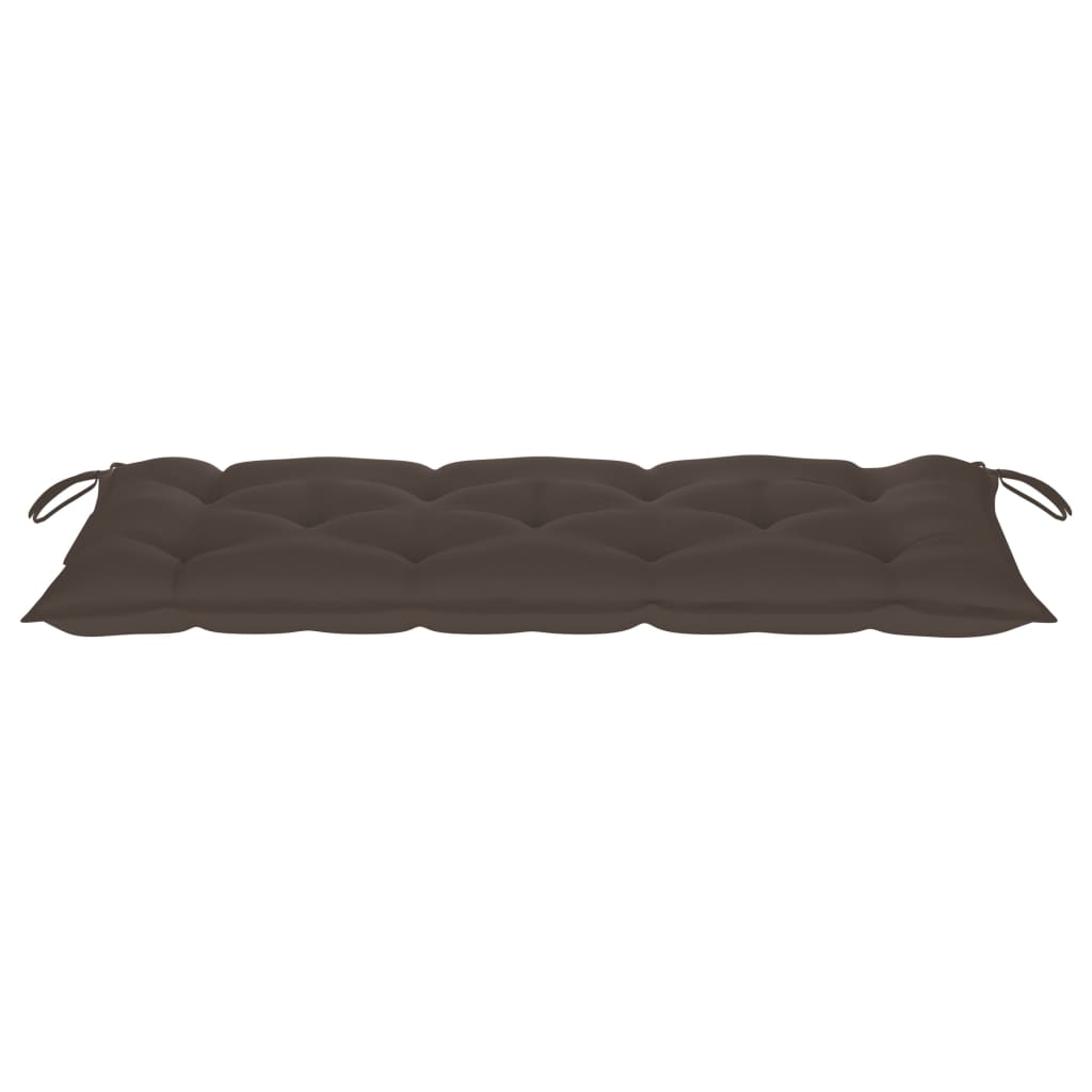 Banc de jardin pliable avec coussin 118 cm Bambou Bancs de jardin vidaXL