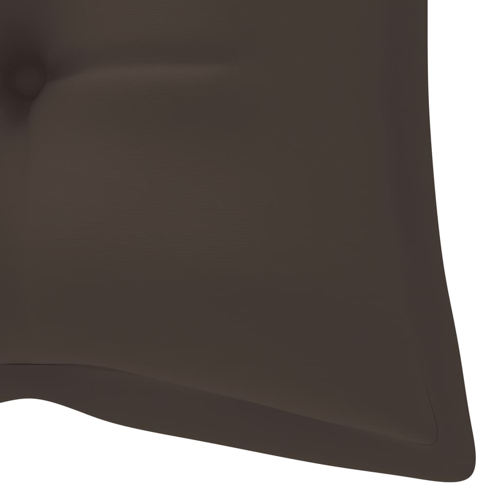 Banc de jardin pliable avec coussin 118 cm Bambou Bancs de jardin vidaXL