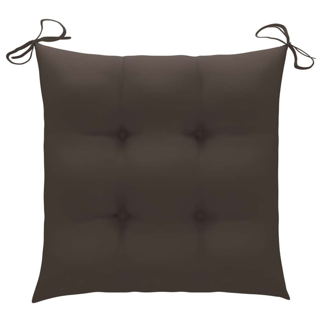 Ensemble à manger d'extérieur pliable 5pcs avec coussins Bambou