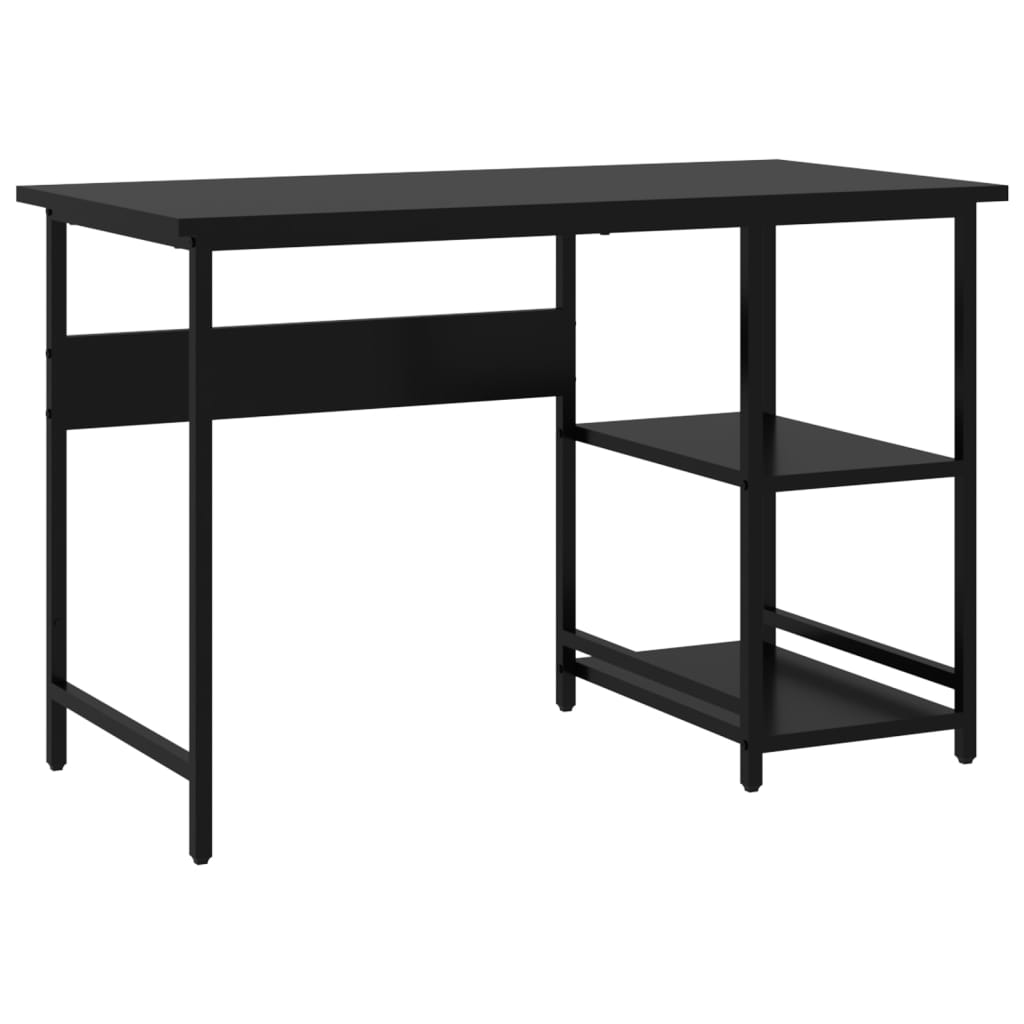 Bureau d'ordinateur Noir 105x55x72 cm MDF et métal Bureaux vidaXL