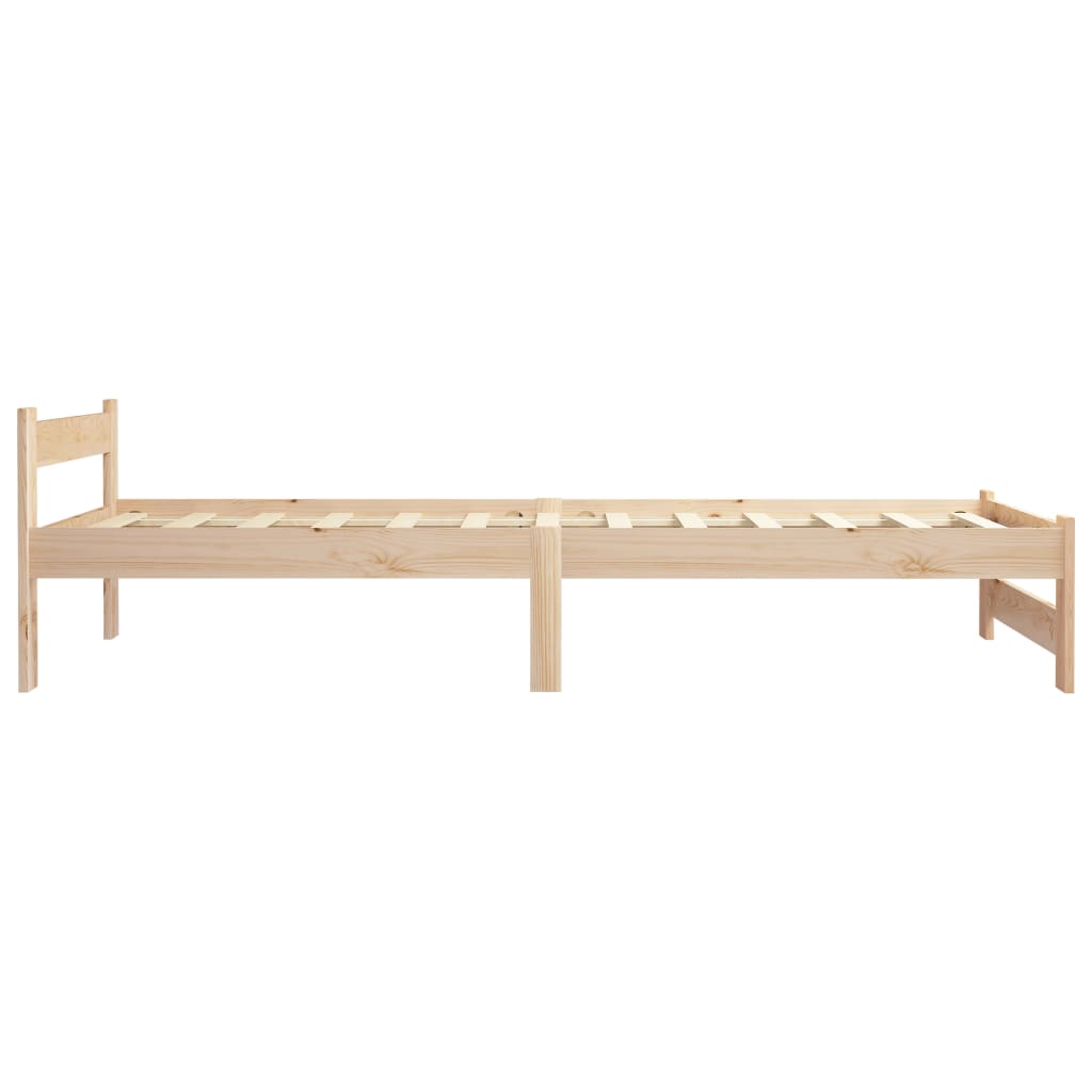 Cadre de lit sans matelas bois massif de pin 100x200 cm - XIOS