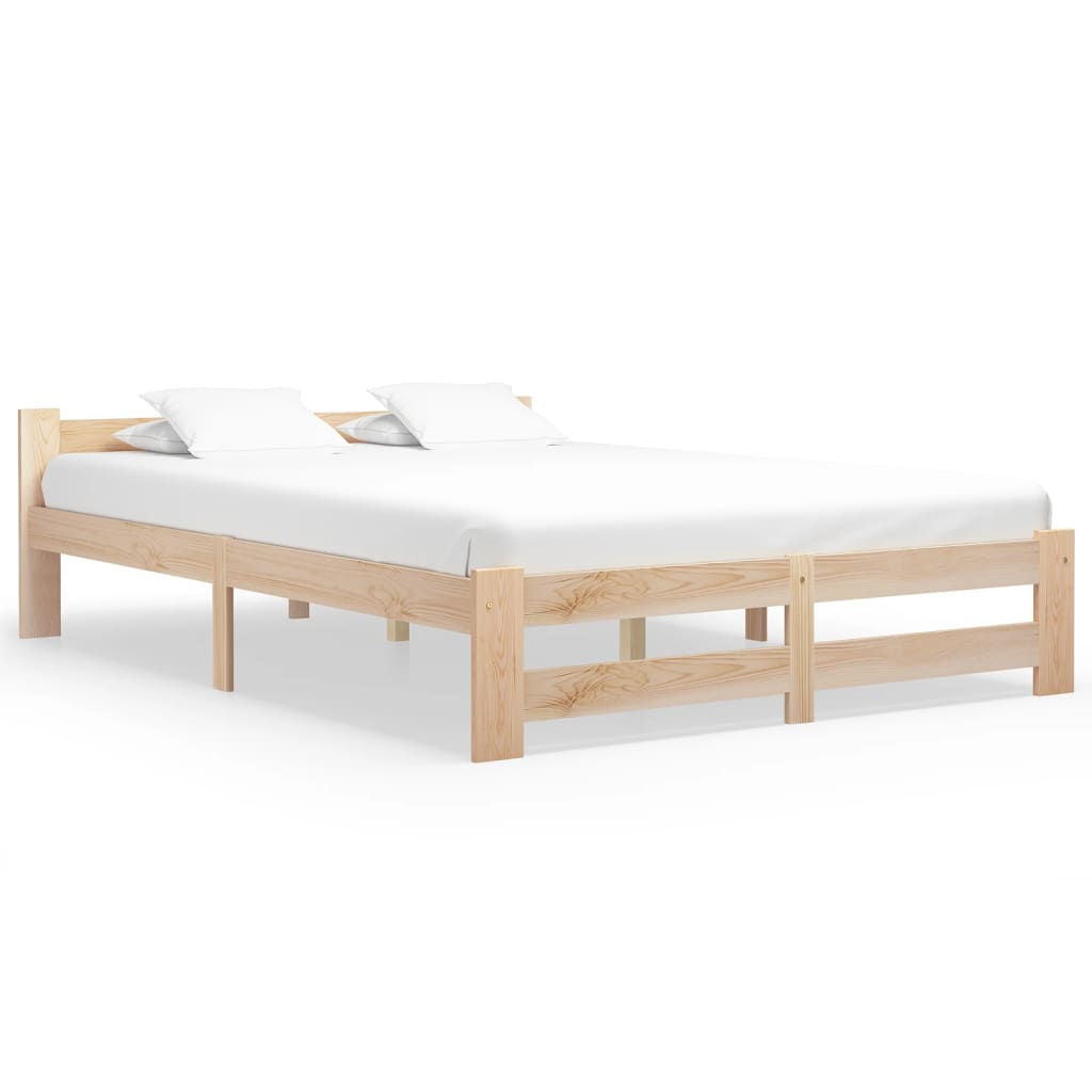 Cadre de lit sans matelas bois de pin massif 120x200 cm - XIOS