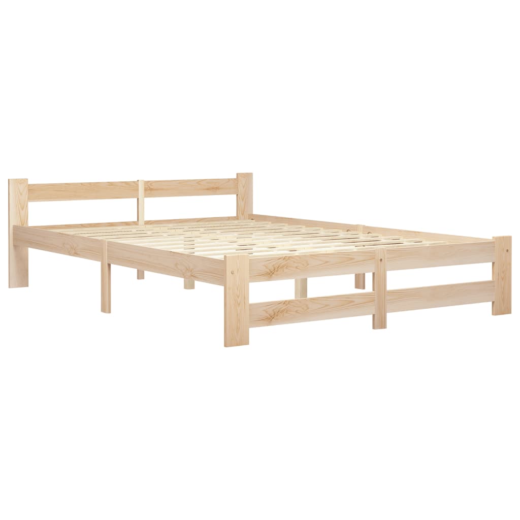 Cadre de lit sans matelas bois de pin massif 120x200 cm - XIOS