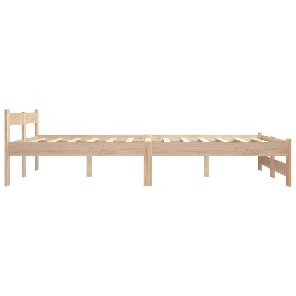 Cadre de lit sans matelas bois de pin massif 120x200 cm - XIOS