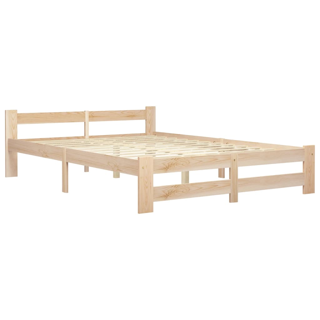 Cadre de lit sans matelas bois massif de pin 140x200 cm - XIOS