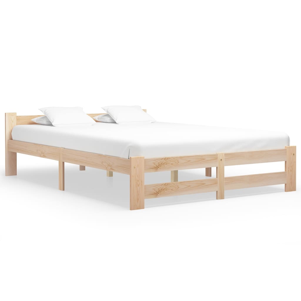 Cadre de lit sans matelas bois massif de pin 160x200 cm - XIOS