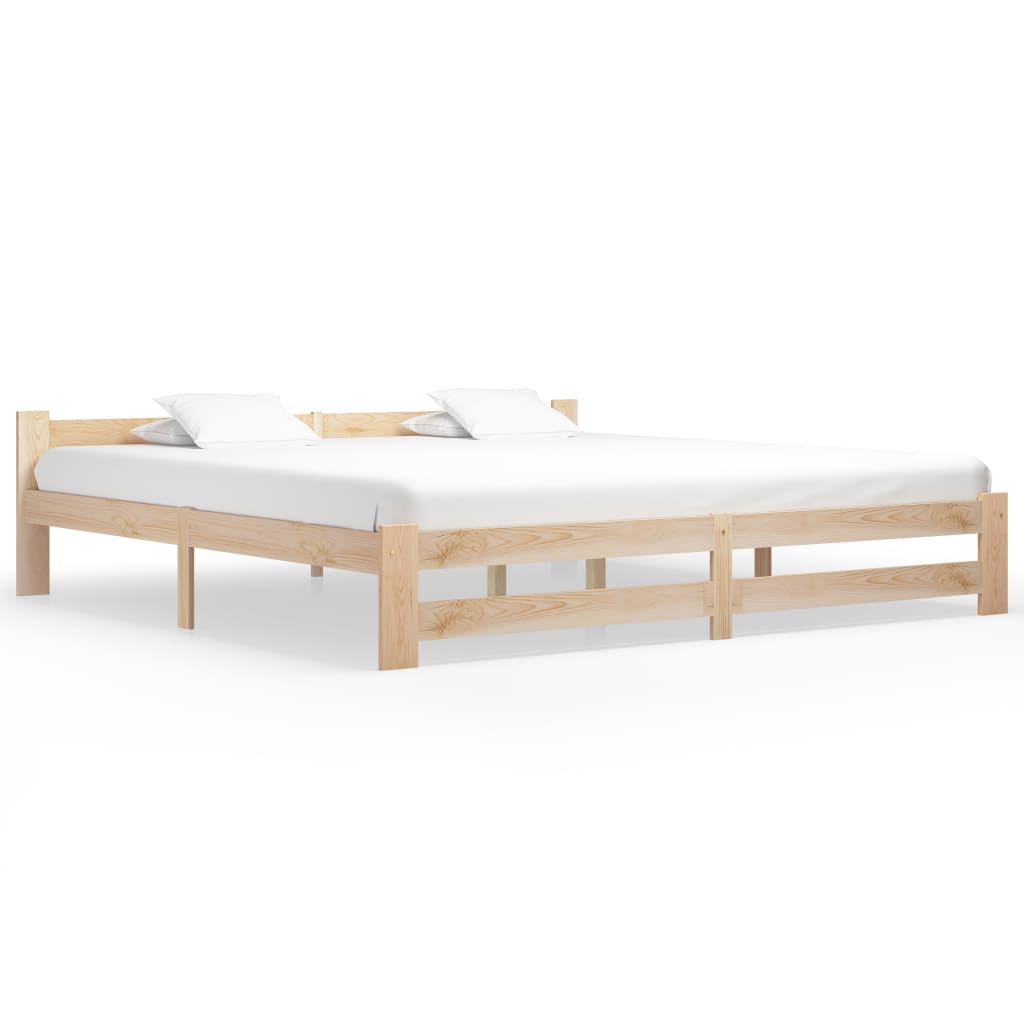 Cadre de lit sans matelas bois massif de pin 200x200 cm - XIOS